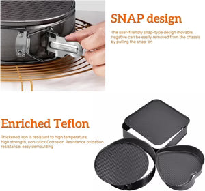 3-Piece Springform Cake Pan Set