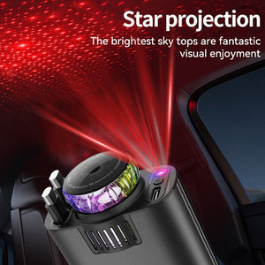 5-in-1 Starlight Car Charger with RGB Glow & Perfume Diffuser